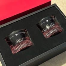 粉色威士忌杯 女士小眾設計款禮盒 創意刻字 生日週年禮物洋酒杯