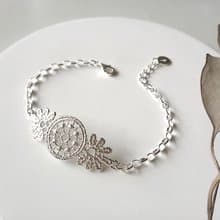 S Lee 蕾絲創作系列 捕夢網花紋/S01 手鍊/手環  (925銀 )