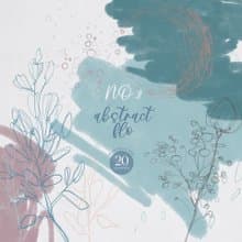 Flower line art, dried flower bouquet, fine line poster, botanical line art