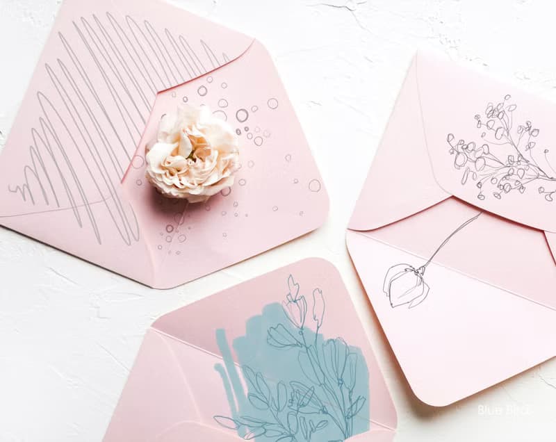 【數位】Flower line art, dried flower bouquet, fine line poster, botanical line art