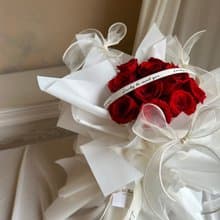 【遇見恆久】見證愛情日本進口永生玫瑰花束 11朵玫瑰花束