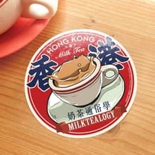 奶茶通俗學防水大貼紙01:奶茶