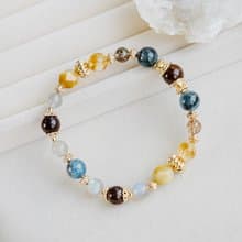 煙花西域 手鍊。紅幽靈 魔鬼海藍寶 黑金超。招財開運 情緒療癒