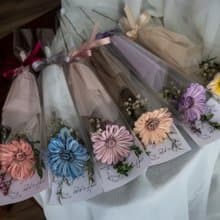 【輕巧祝福】繽紛索拉太陽花迷你花束 - 永生花禮 | 畢業禮物