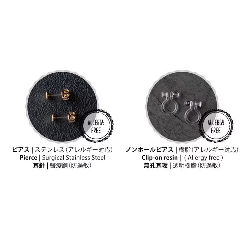 蝴蝶結 軟陶耳環 / 耳夾 / 耳針/ Luminous Red