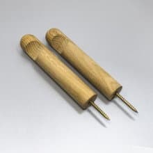 Oak wood wall hook.Minimalist wall storage. Macramé holder. Plant rack hanger.