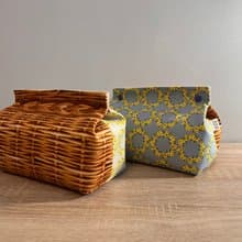 【現貨】午後藤籃 Afternoon Basket雙拼款收納套/2色