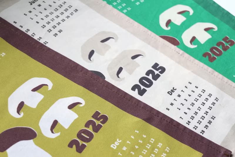 菇菇家族掛曆 2025布年曆 三色