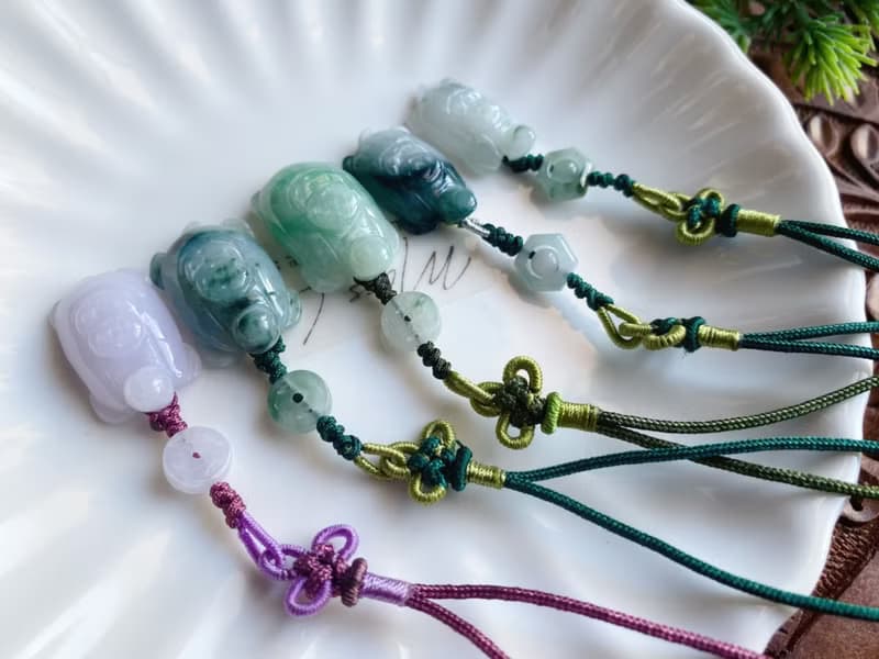天然緬甸玉翡翠 龜 包掛 禮物 人興財旺祖孫輩輩富貴 吊飾