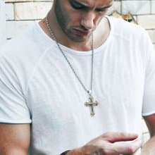 立體十字架 項鍊 中性項鍊 個性項鍊 個性飾品 長項鍊
