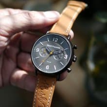 Hush Puppies 經典休閒雙時區手錶(HP7158)-灰