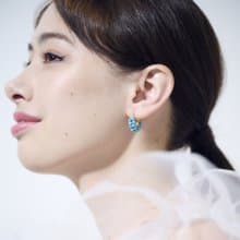 14kgf 綠松石多珠環繞式耳環 / 耳夾
