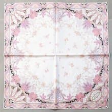 Lancetti Vintage Handkerchief Floral Gift for Mom 21 x 21 inches