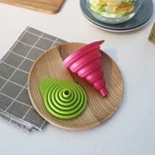 日本【SALUS 佐藤金屬】可折疊矽膠漏斗