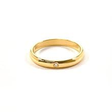 【日本直送 中古美品】8.5号 カルティエ CARTIER リング・指輪 1895 ウェディング K18イエローゴールド/ダイヤモンド ゴールド 表記サイズ49