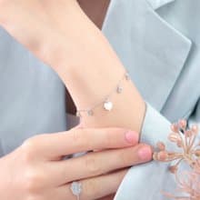 愛心母貝純銀手鏈 Charming wonders