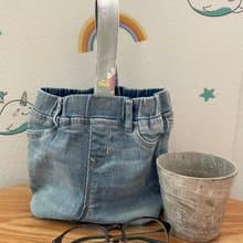 牛仔褲再造手提袋