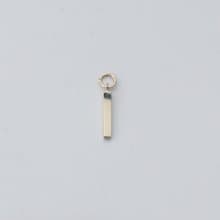 14K 金直條耳環墜飾