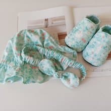 【5日內出貨】小兔 嬰兒帽  嬰兒鞋 遮陽帽 寶寶髮帶