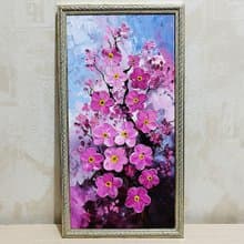 Sakura Original Painting Textured Cherry Blossom Art for Your Walls