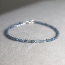 手鍊 藍晶石 藍東陵 天然石 - Happy -