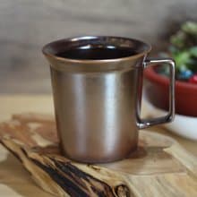 【送禮好物】240ml 柴燒古銅金 方韻杯 咖啡杯 台灣鶯歌製