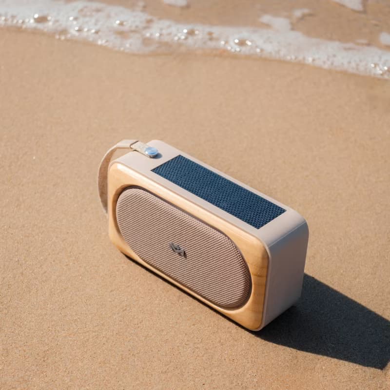 Marley Roots Solar 太陽能攜帶型防水藍牙喇叭 奶油白