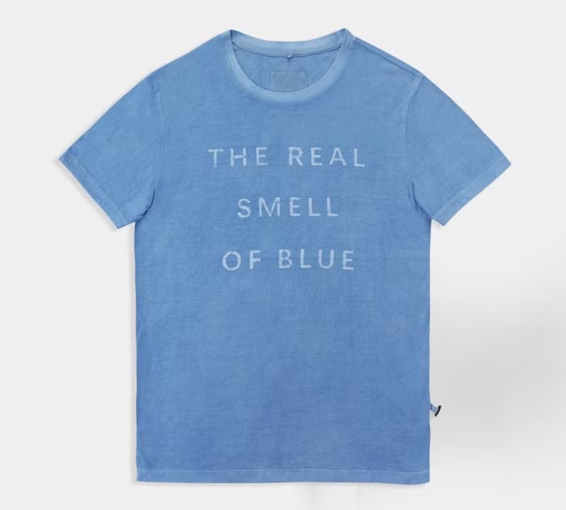 THE.REAL.BLUE 植物藍染 復古indigo 手繪蠟染 圓領短袖 T恤