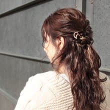 KANZASHI Hair pin 【Basic / Round / Pink Gold】