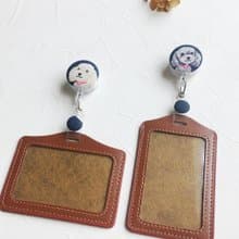 手作好禮 ALL PASS 小狗伸縮扣環 +卡套 悠遊卡證件套卡夾