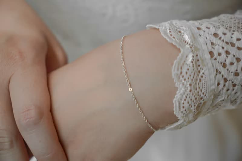 CABLE 無感細閃手鍊/腳鍊-單層/雙層 SV925/14KGF 1.3mm