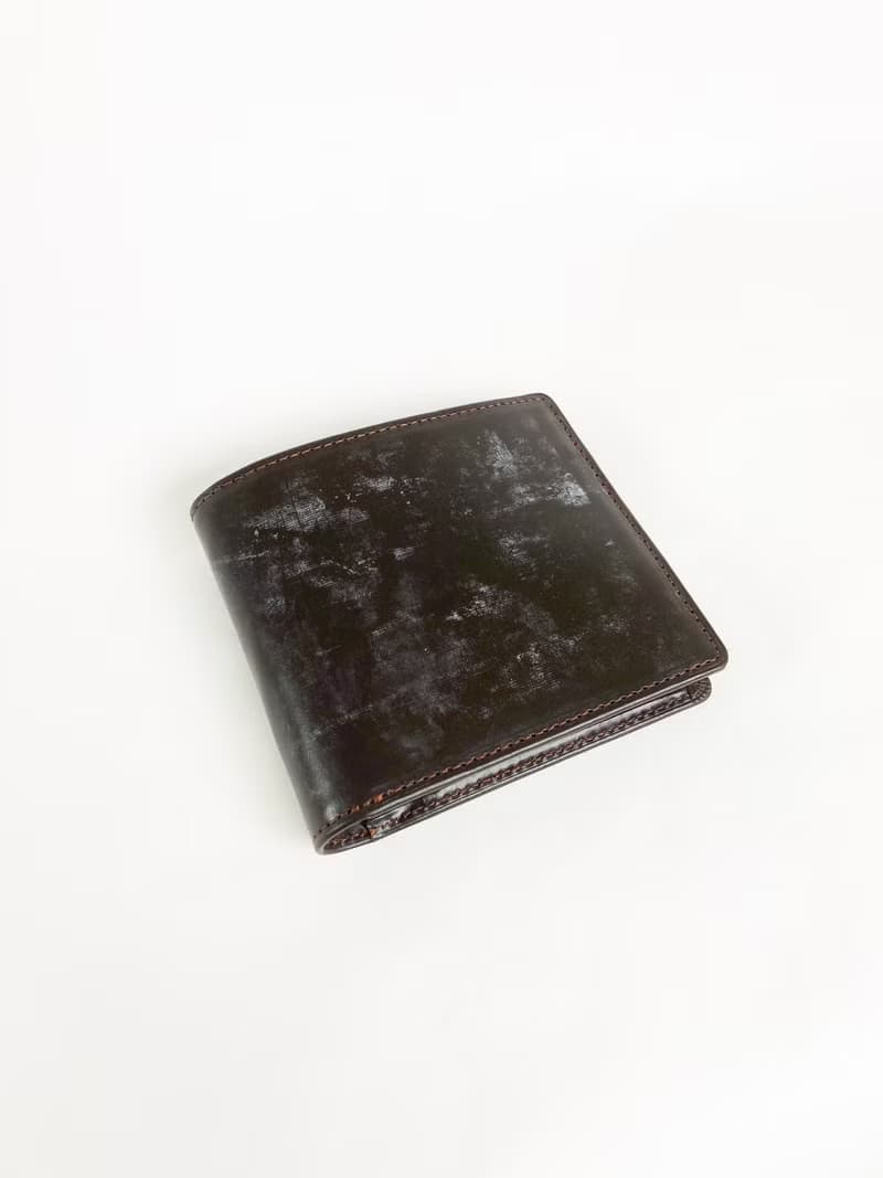 番外編Basicウォレット  ブライドルレザーD.brown×国内産仔牛革Brown カードタイプ
