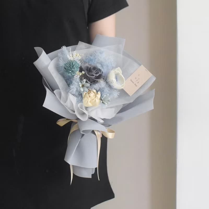 /浪漫花束M款/情人節 畢業季 永生花 玫瑰 教師節 七夕 婚禮 求婚