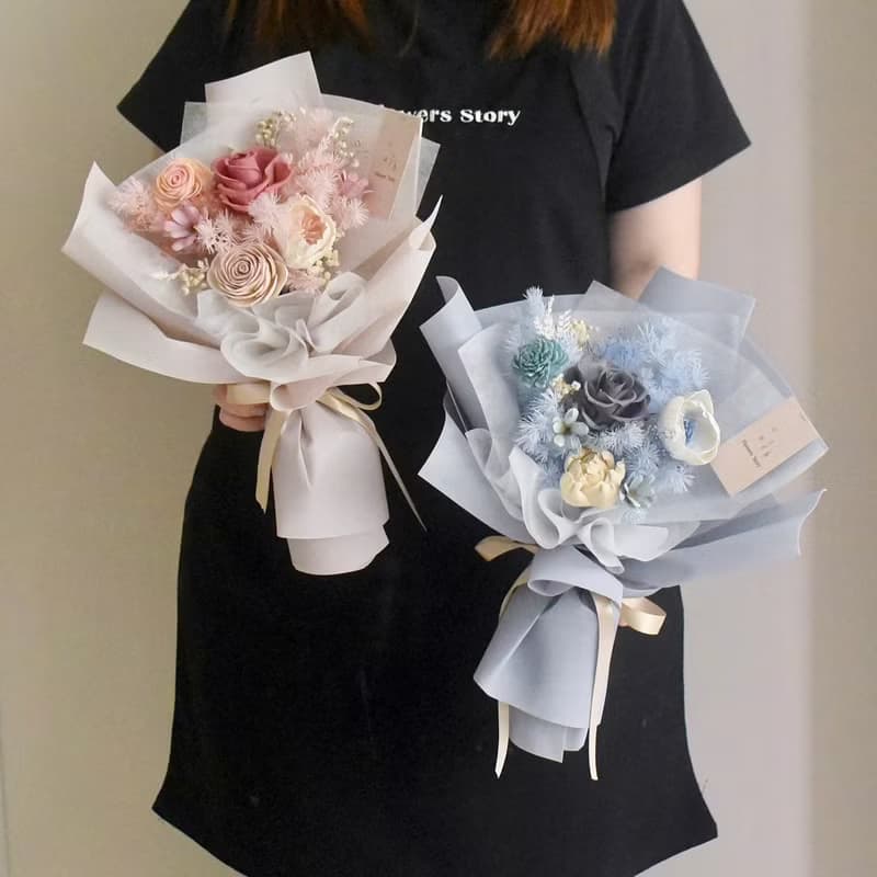 /浪漫花束M款/情人節 畢業季 永生花 玫瑰 教師節 七夕 婚禮 求婚