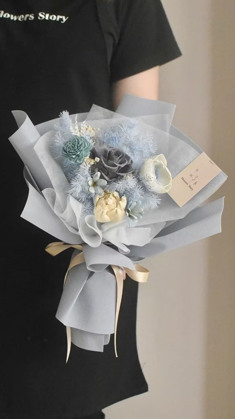 /浪漫花束M款/情人節 畢業季 永生花 玫瑰 教師節 七夕 婚禮 求婚