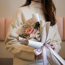 焦糖瑪奇朵永生玫瑰花束