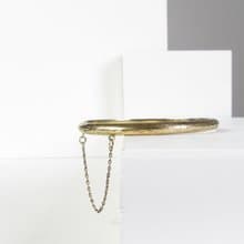 Vintage Gold Vermeil 925 Sterling Silver Bangle Bracelet