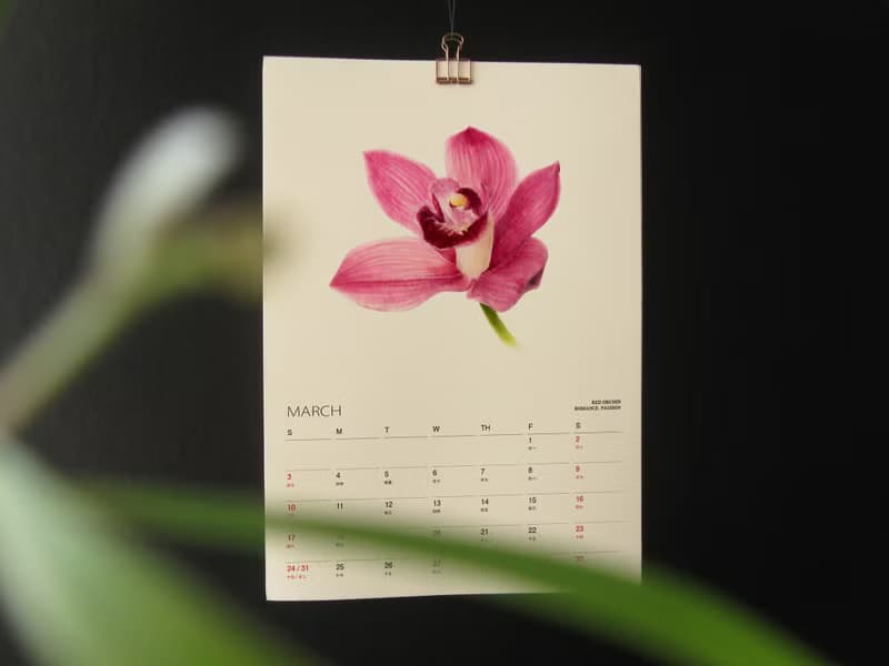 花語 2025 2026年曆掛曆月曆 台灣香港假期 新年禮物 17