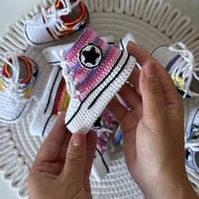 Cute Converse Baby Booties Baby Newborn Shoes Gift Baby Reveal Party Family Look