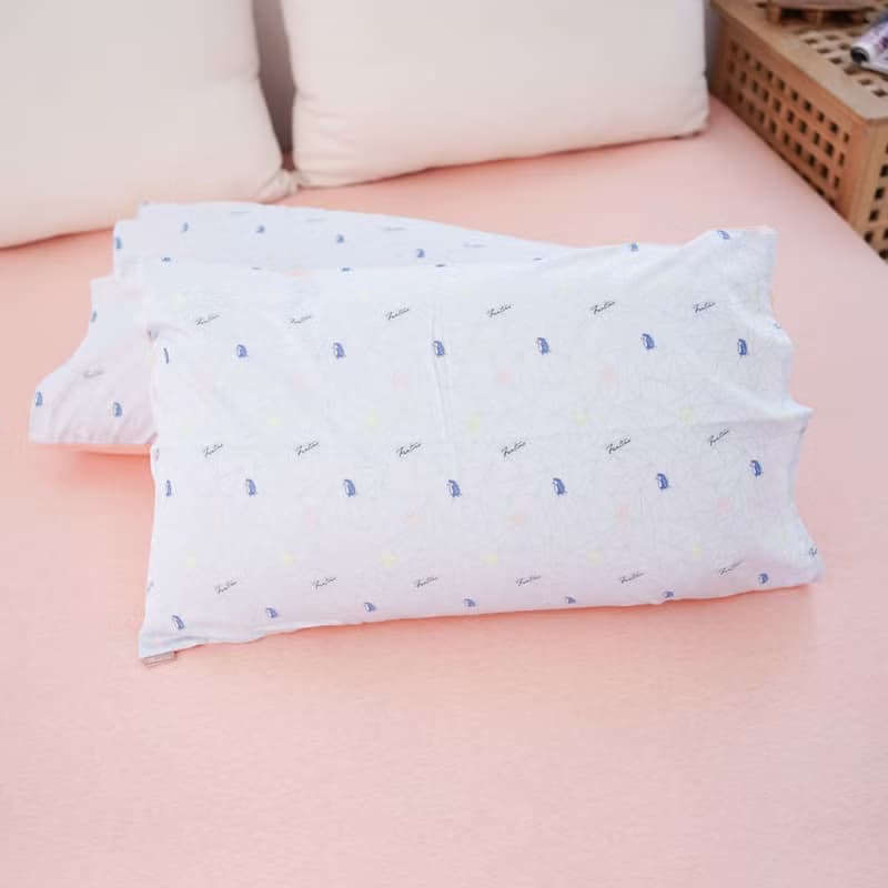 (單人)天然MIT有機棉刺蝟緹花針織寢具組-麻花粉橘∣三件組