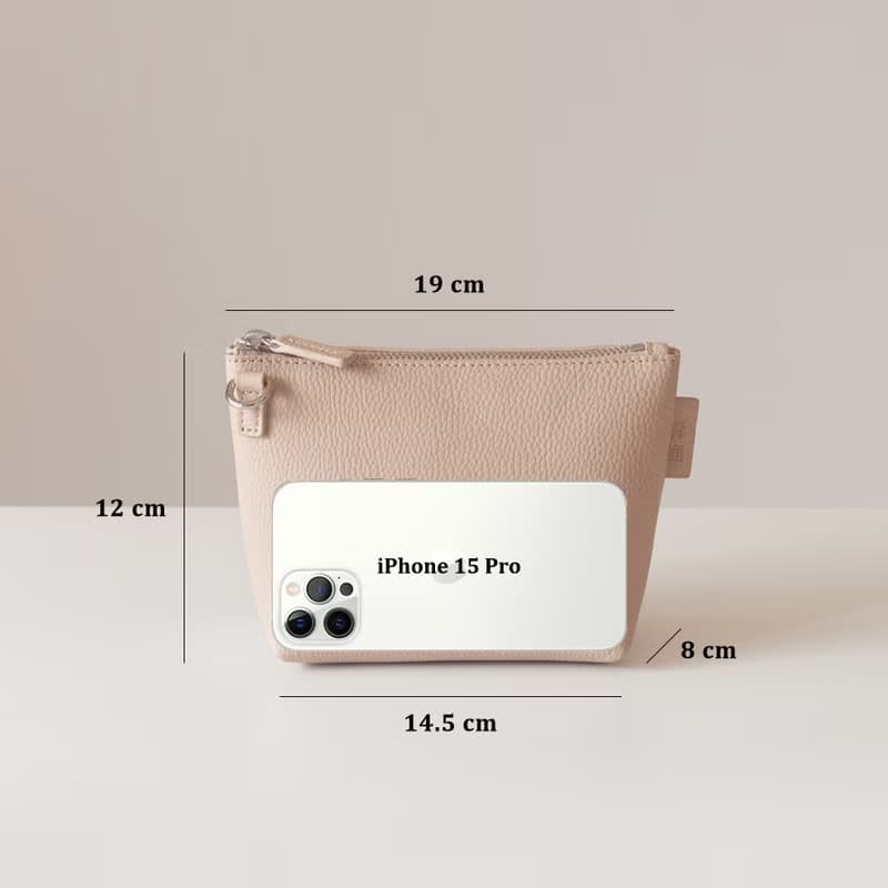 新色 經典多用途水桶子母包【裸色x淺沙色】定製雙面荔枝紋PU