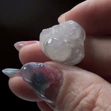 冰種翡翠彌勒佛吊飾 | 天然緬甸玉翡翠A貨 | 送禮