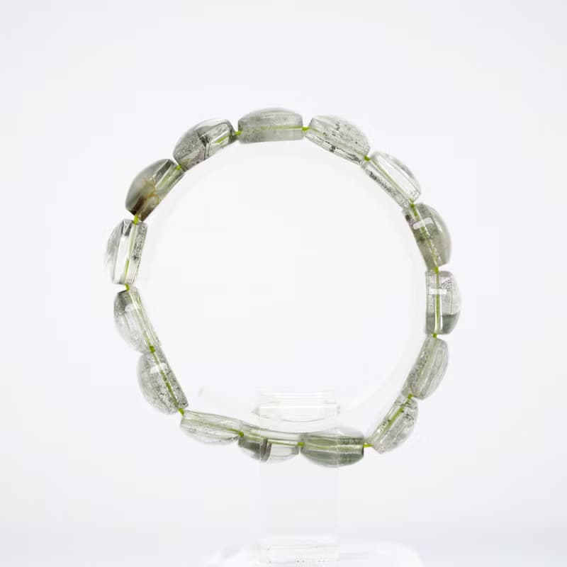 寶麗金珠寶-天然綠幽靈水晶手排