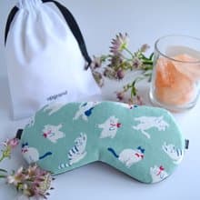 日本眼罩 Happy Cat | 可調整長度 | 有附收納袋 | 旅行 | 生日