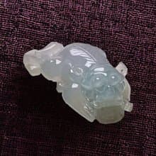 【招財神獸】冰種翡翠戰神貔貅 | 天然緬甸玉翡翠A貨 | 送禮