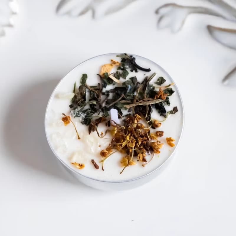 天然大豆蠟燭 金錢招財香氛魔法蠟燭 茶蠟款 單顆蠟燭