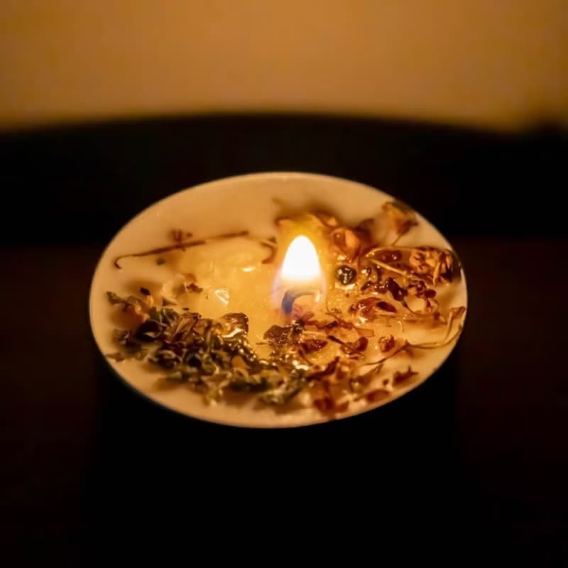 天然大豆蠟燭 金錢招財香氛魔法蠟燭 茶蠟款 單顆蠟燭