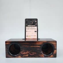 【Woodfun玩木趣】原木手機擴音座/擴音箱 露營聽音樂免藍芽免插