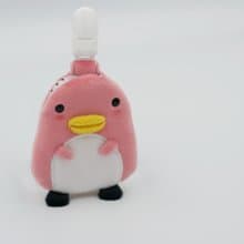 Bucute粉紅咚咚企鵝護身符.御守套.平安符袋/寶寶專用/手工製作/彌月禮物