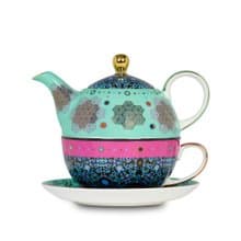 【T2 tea】魔幻摩洛哥系列_單人杯壺套組(水藍)